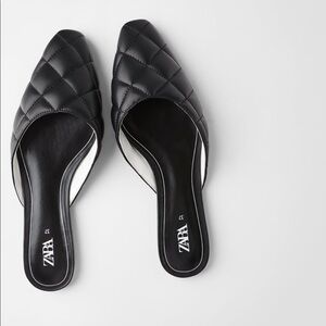 ZARA BNWT Quilted Flats